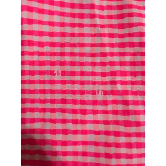 Lilly Pulitzer Thyme Skirt Fiesta Pink Pretty Gingham  0 NWT - Picture 4 of 7